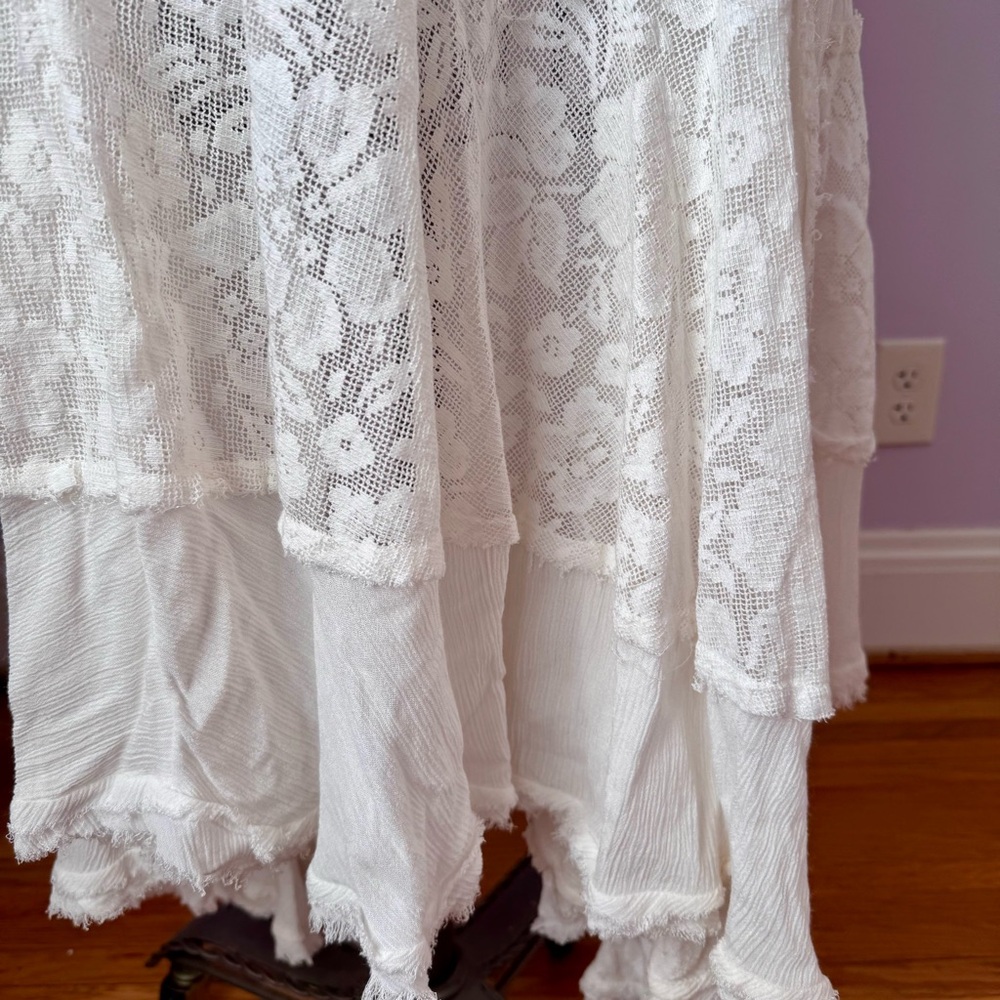 Free People Elegant White Maxi Dress - Picture 10 of 16